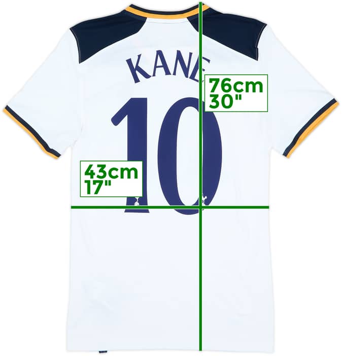 2016-17 Tottenham Home Shirt Kane #10 - 8/10 - (S)