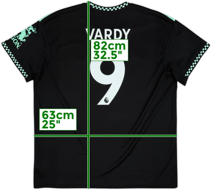 2022-23 Leicester Away Shirt Vardy #9 - 6/10 - (XL)