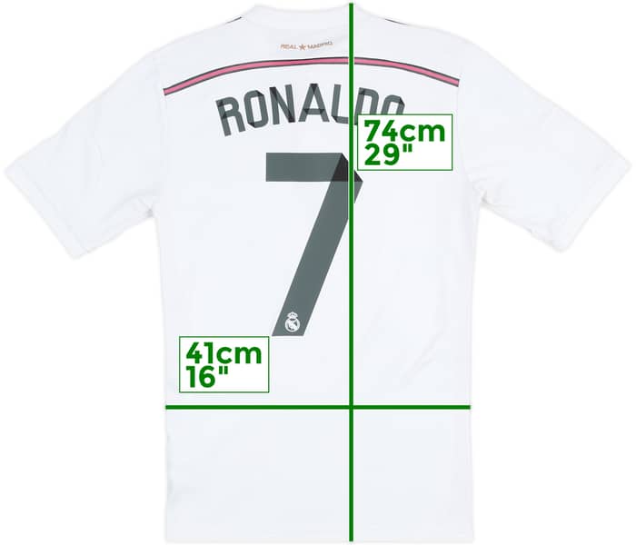 2014-15 Real Madrid Home Shirt Ronaldo #7 - 5/10 - (S)