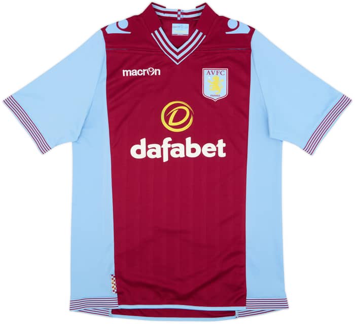 2013-14 Aston Villa Home Shirt Grealish #40 - 8/10 - (L)