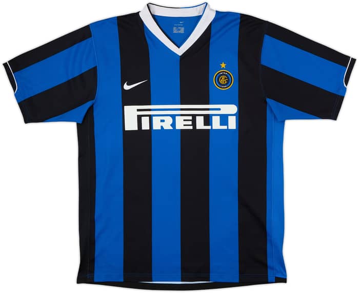2006-07 Inter Milan Home Shirt Ibrahimovic #8 - 6/10 - (L)
