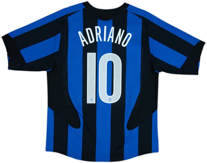 2005-06 Inter Milan Home Shirt Adriano #10 - 8/10 - (XL)