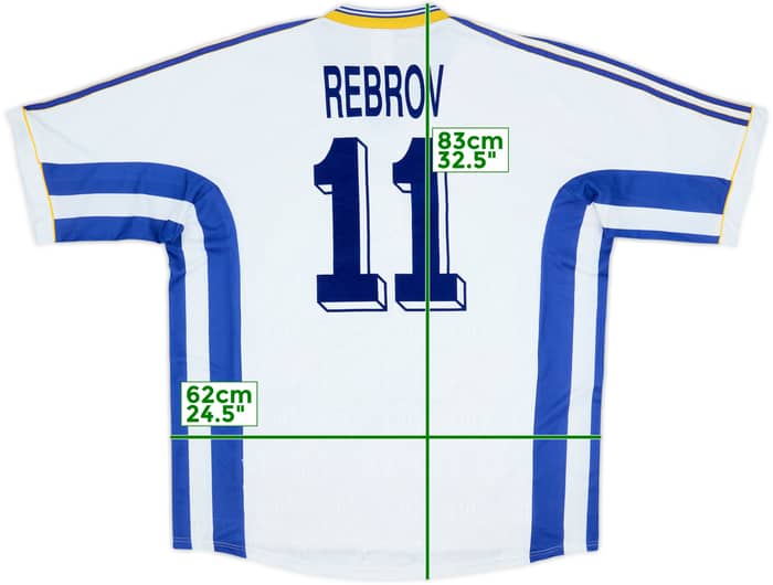1998-99 Dynamo Kyiv Home Shirt Rebrov #11 - 8/10 - (XL)