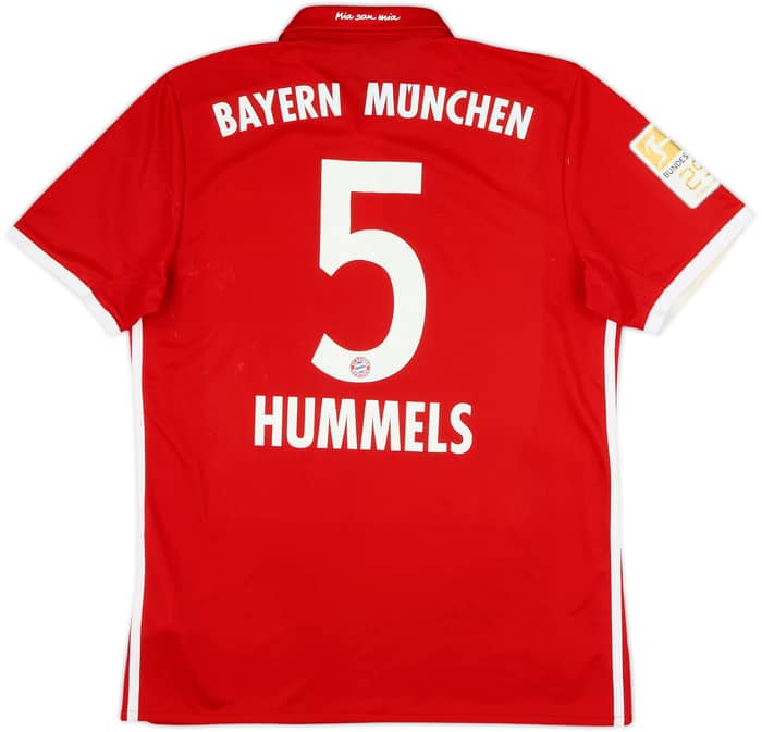 2016-17 Bayern Munich Home Shirt Hummels #5 - 6/10 - (M)