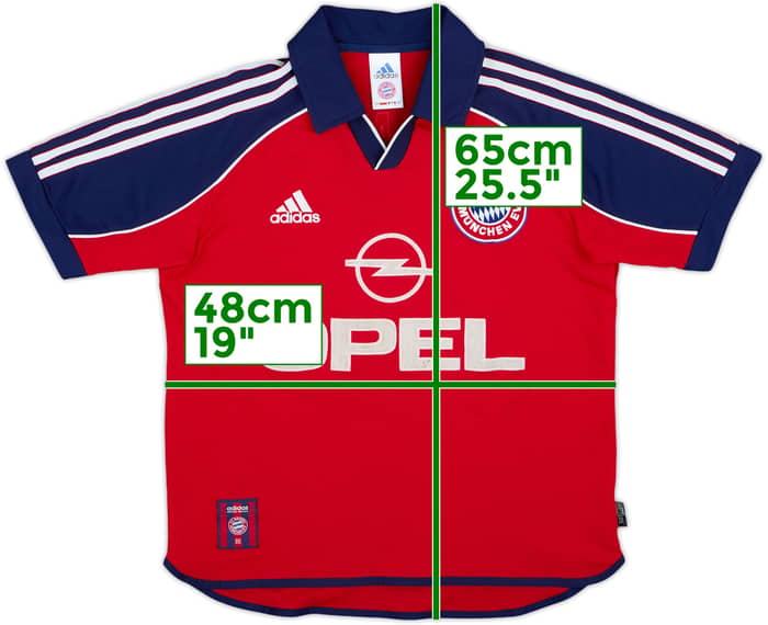 1999-01 Bayern Munich Home Shirt - 7/10 - (13-14 Years)