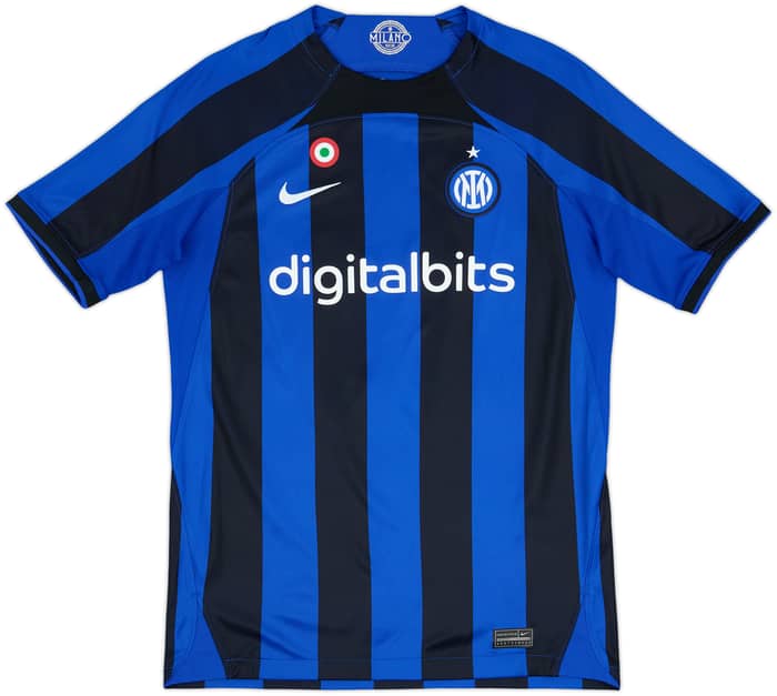2022-23 Inter Milan Home Shirt Lautaro #10 - 10/10 - (XL.Boys)