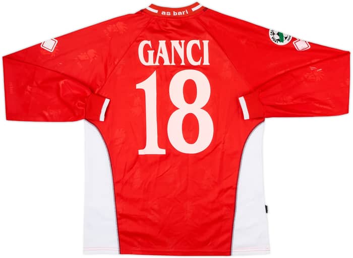 2006-07 Bari Match Issue Away L/S Shirt Ganci #18