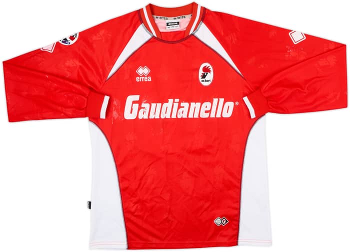 2006-07 Bari Match Issue Away L/S Shirt Ganci #18