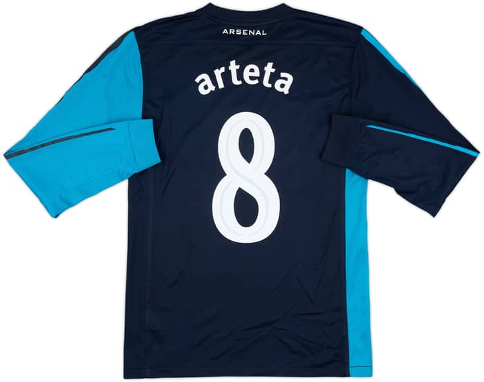 2011-12 Arsenal Away L/S Shirt Arteta #8 - 6/10 - (M)