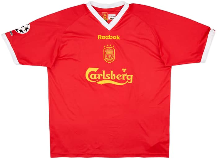 2001-03 Liverpool CL Shirt Gerrard #17 - 8/10 - (L)