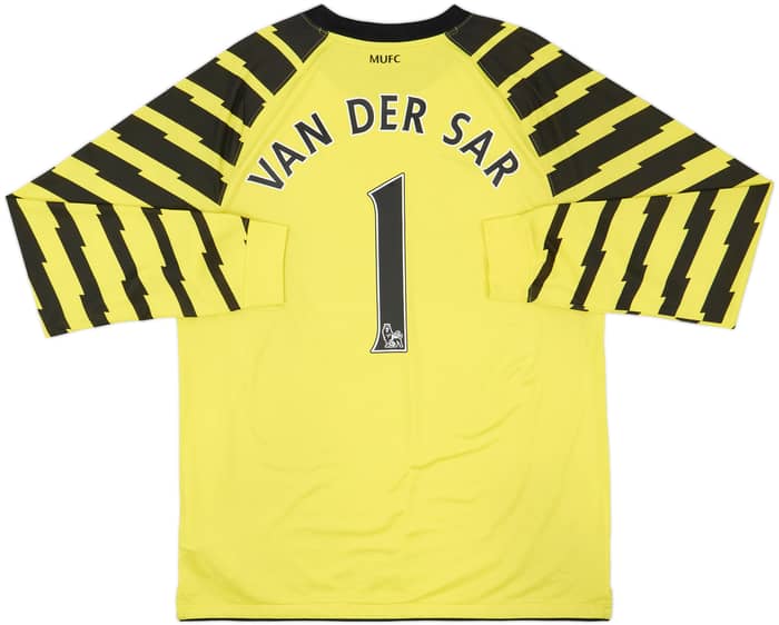 2010-11 Manchester United Yellow GK Shirt Van Der Sar #1 - 8/10 - (L)