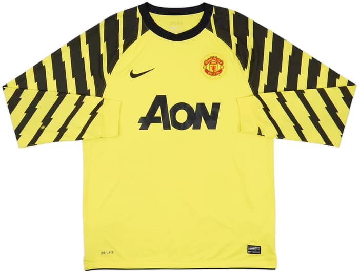 2010-11 Manchester United Yellow GK Shirt Van Der Sar #1 - 8/10 - (L)