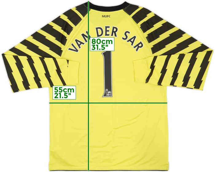 2010-11 Manchester United Yellow GK Shirt Van Der Sar #1 - 8/10 - (L)