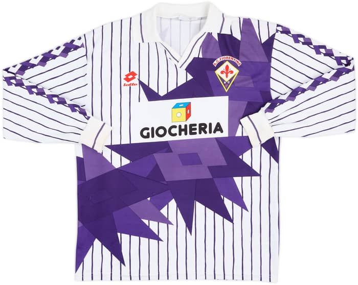1991-92 Fiorentina Away L/S Shirt #3 - 5/10 - (M)