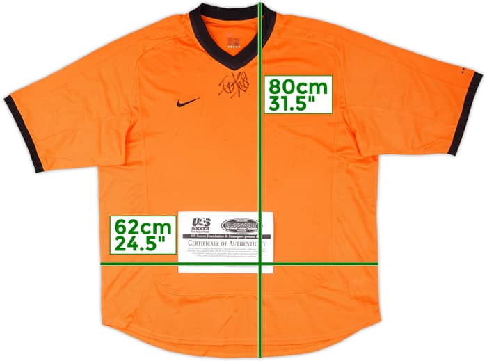 2000-02 Netherlands Signed Home Shirt (Davids)