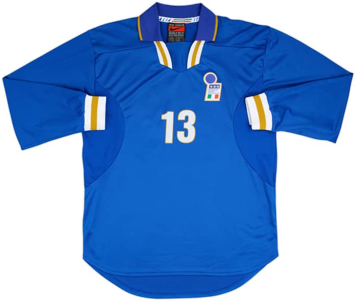1996-97 Italy Match Issue Home L/S Shirt #13