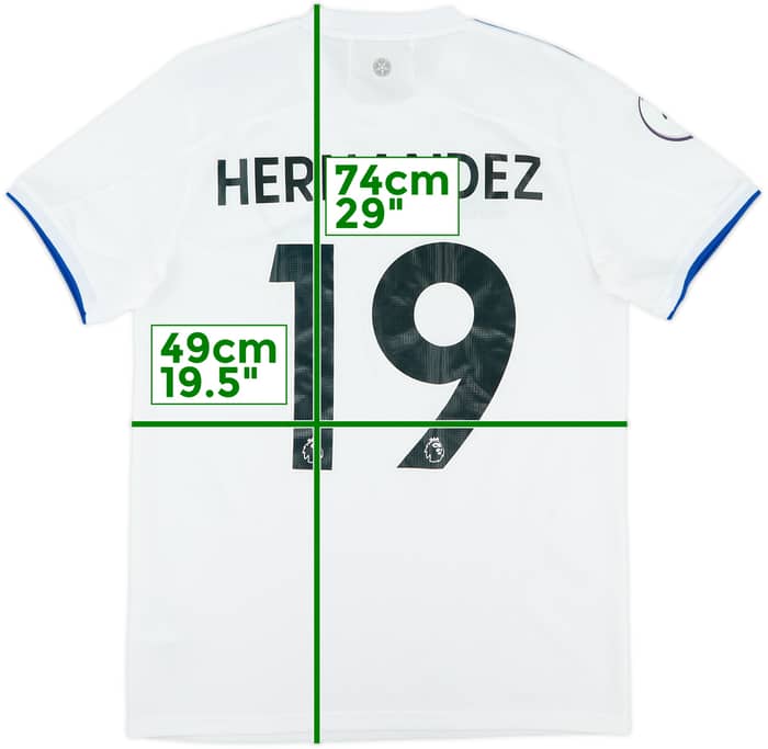 2020-21 Leeds United Home Shirt Hernandez #19 - 9/10 - (S)