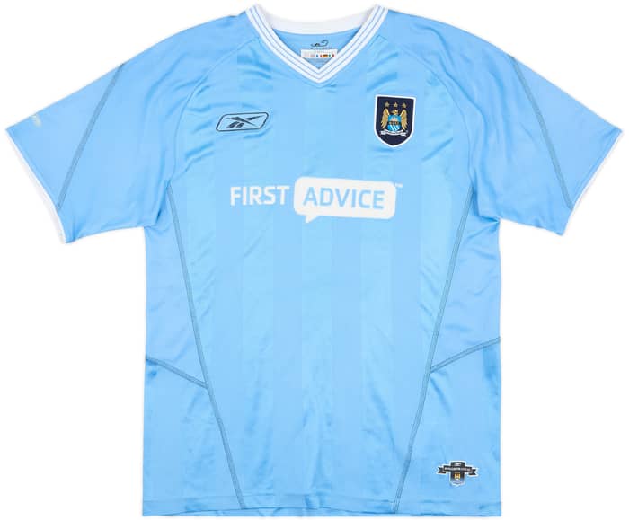 2003-04 Manchester City Home Shirt Reyna #6 - 8/10 - (M)