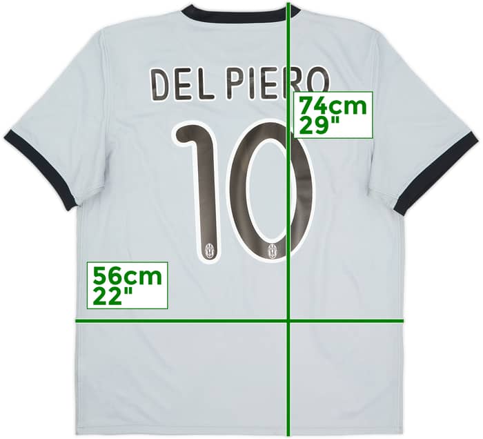 2009-10 Juventus Away Shirt Del Piero #10 - 5/10 - (L)