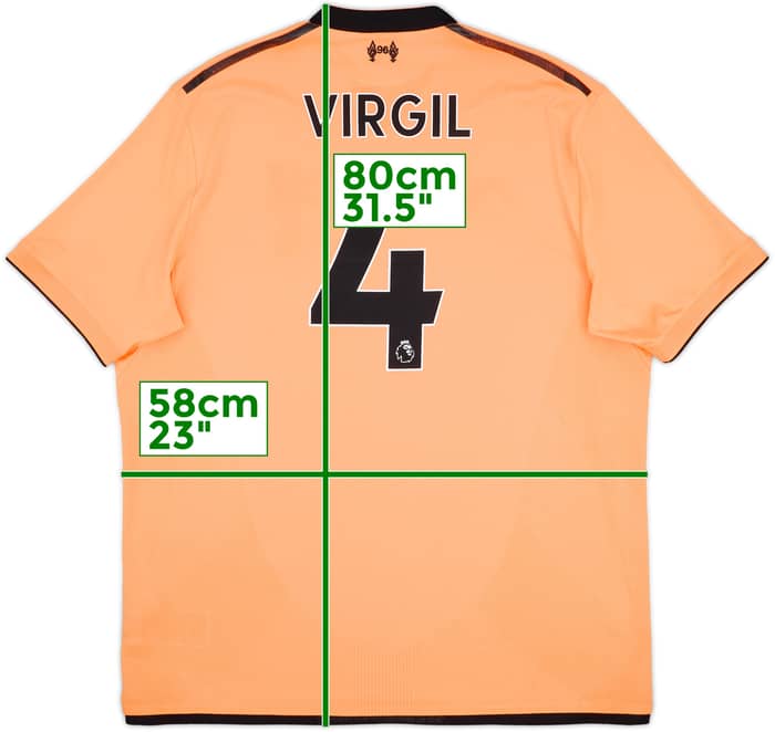 2017-18 Liverpool 125 Years Third Shirt Virgil #4 - 9/10 - (XL)