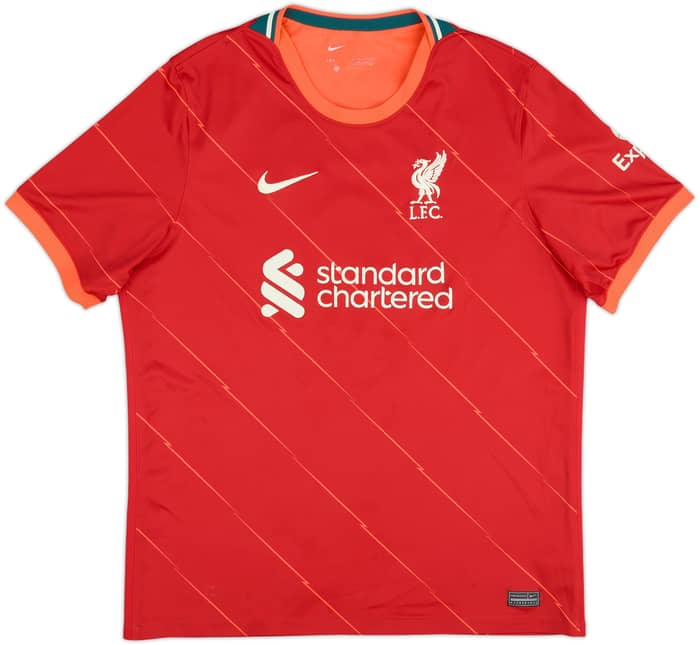 2021-22 Liverpool Home Shirt Virgil #4 - 6/10 - (XL)