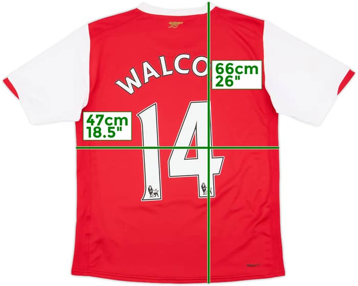2006-08 Arsenal Home Shirt Walcott #14 - 8/10 - (XL.Boys)