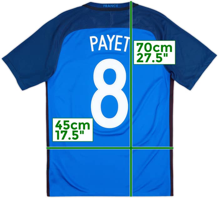 2016-17 France Home Shirt Payet #8 - 9/10 - (S)