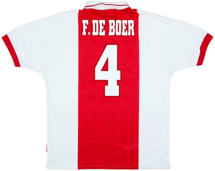Camiseta de local del Ajax 1998-99 F.De Boer #4 - 8/10 - (XL)
