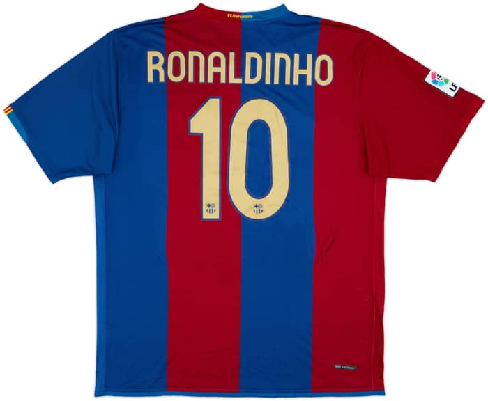 2006-07 Barcelona Home Shirt Ronaldinho #10 - 8/10 - (XL)