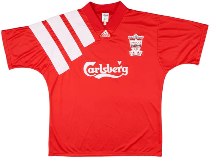 1992-93 Liverpool Centenary Home Shirt - 8/10 - (L/XL)