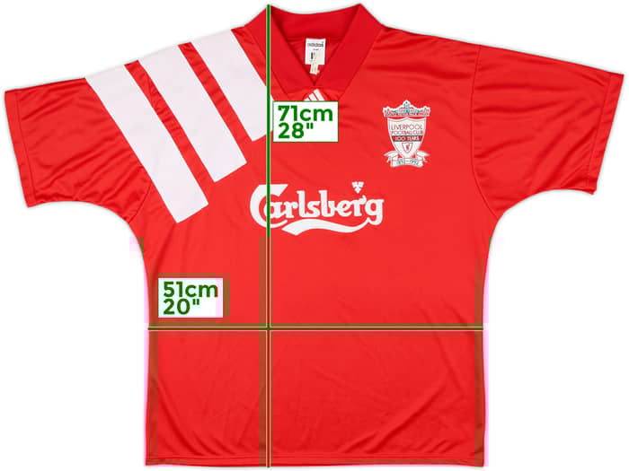 1992-93 Liverpool Centenary Home Shirt - 8/10 - (L/XL)