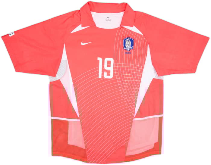 2002-03 South Korea Player Issue Home Shirt J.H.Ahn #19 - 8/10 - (L)