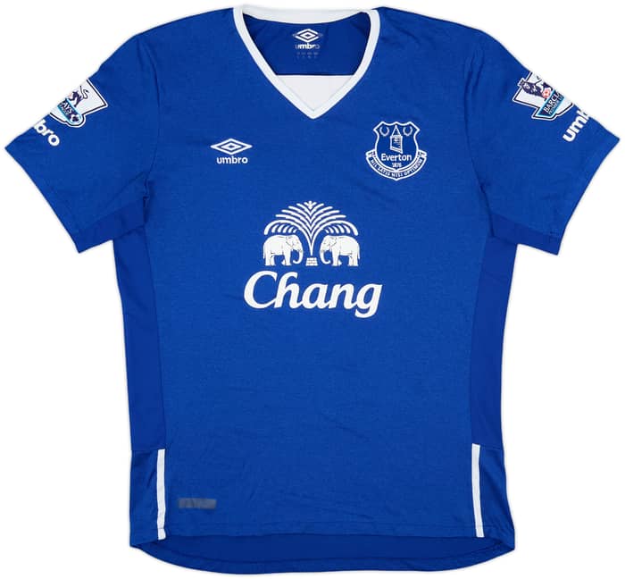 2015-16 Everton Home Shirt Baines #3 - 7/10 - (L)