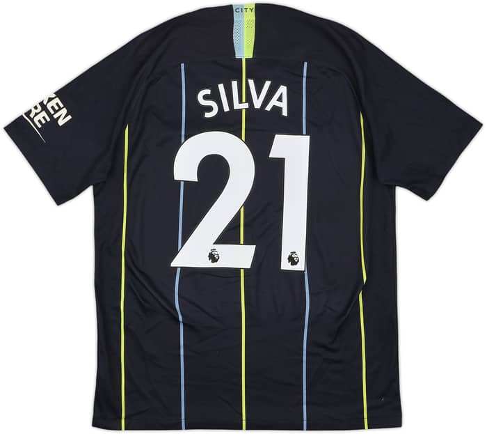 2018-19 Manchester City Away Shirt Silva #21 - 6/10 - (M)