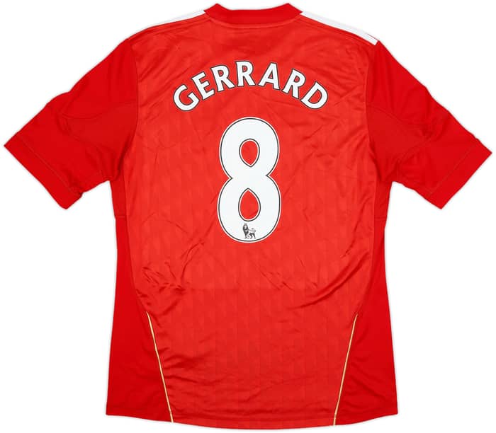 2010-12 Liverpool Home Shirt Gerrard #8 - 6/10 - (M)