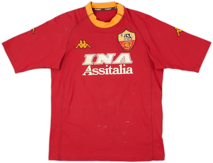 2000-01 Roma Home Shirt Montella #9 - 5/10 - (L)