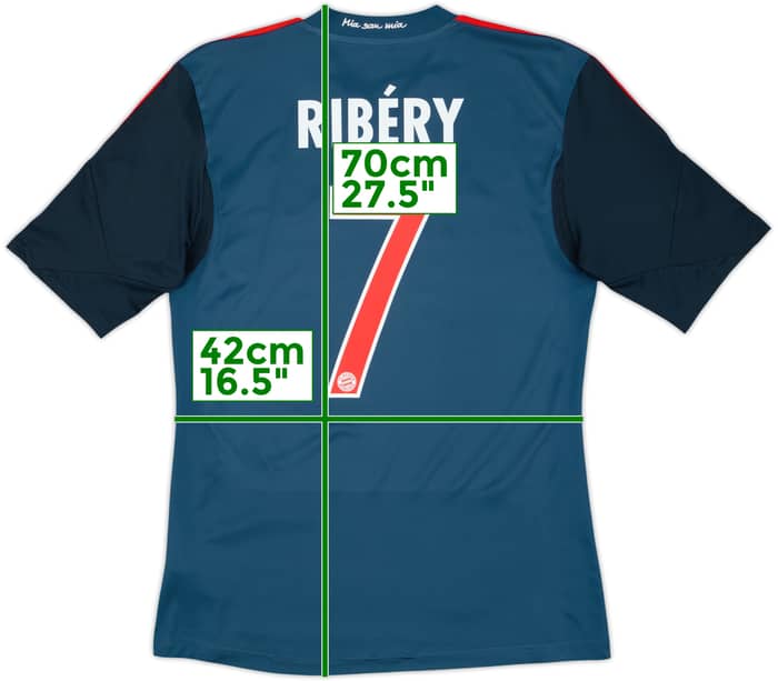 2013-14 Bayern Munich Third Shirt Ribery #7 - 8/10 - (S)