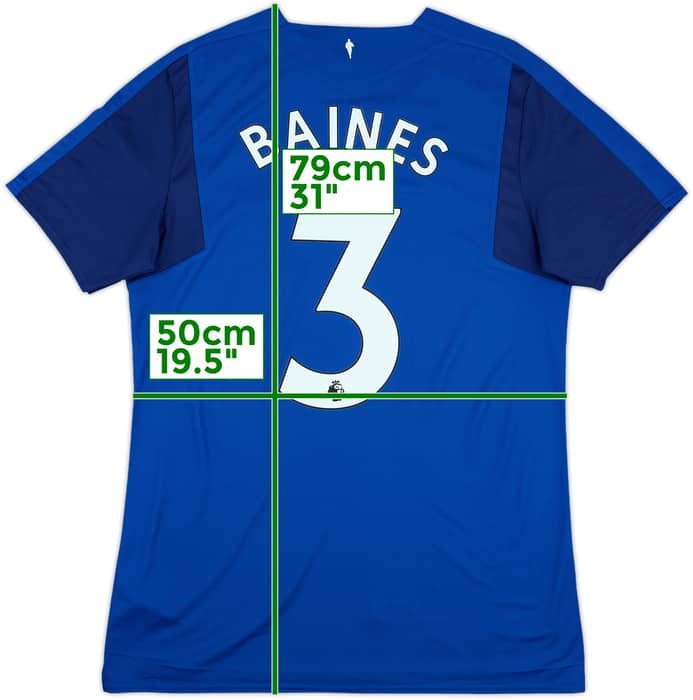 2017-18 Everton Home Shirt Baines #3 (L)