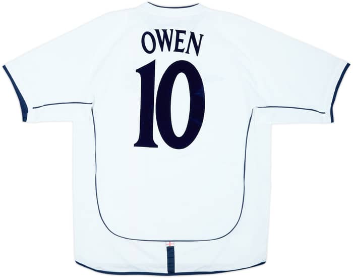 2001-03 England Home Shirt Owen #10 - 9/10 - (L)