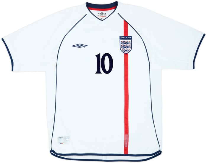 2001-03 England Home Shirt Owen #10 - 9/10 - (L)