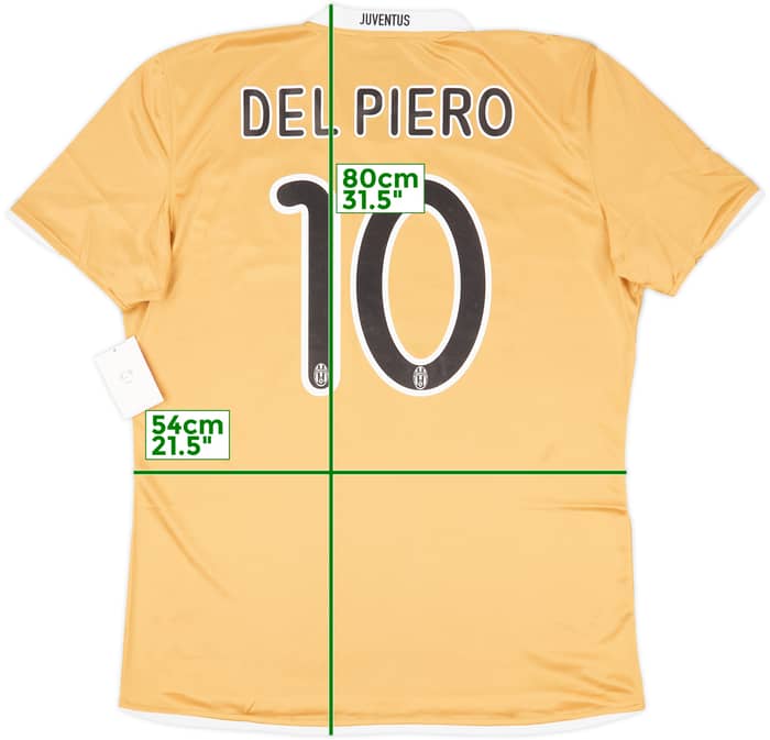 2008-09 Juventus Player Issue Away Shirt Del Piero #10 (XL)