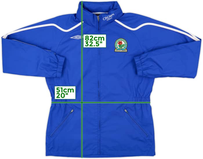 2008-09 Blackburn Rovers Umbro Hooded Rain Jacket - 8/10 - (M)
