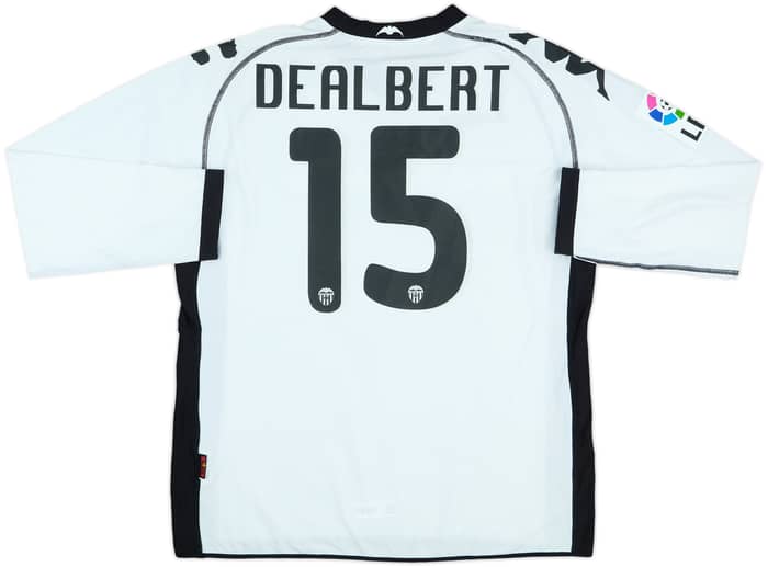 2010-11 Valencia Player Issue Home L/S Shirt Dealbert #15