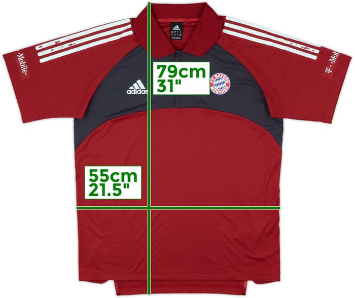 2002-03 Bayern Munich adidas 1/4 Zip Polo Shirt - 7/10 - (M/L)