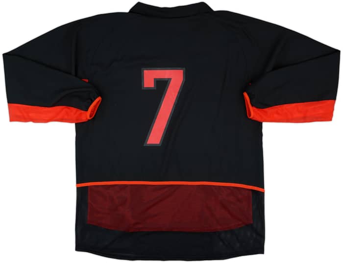 2002-04 Belgium Match Issue Away L/S Shirt #7