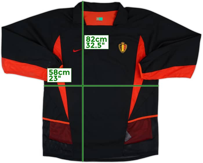 2002-04 Belgium Match Issue Away L/S Shirt #7
