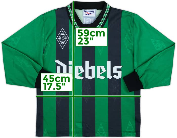 1995-96 Borussia Monchengladbach Away L/S Shirt - 9/10 - (XS)