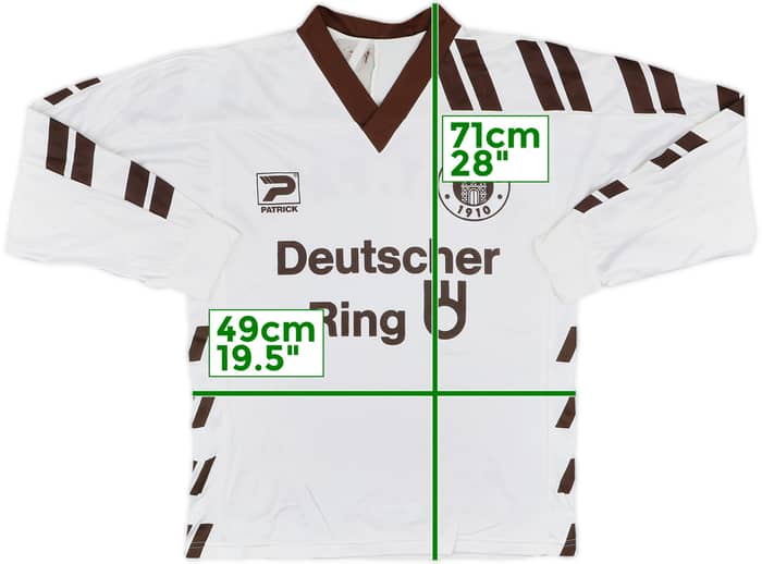 1992-93 St Pauli Home L/S Shirt - 8/10 - (XS)