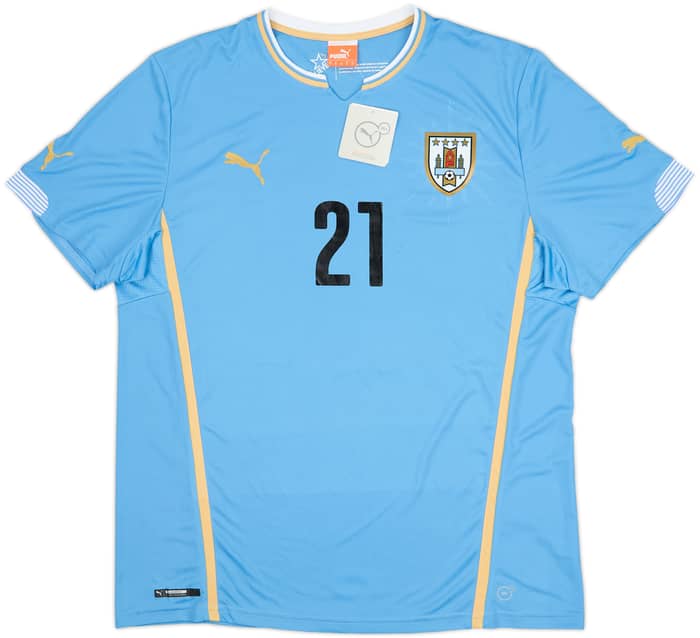 2014-15 Uruguay Home Shirt Cavani #21 (XL)