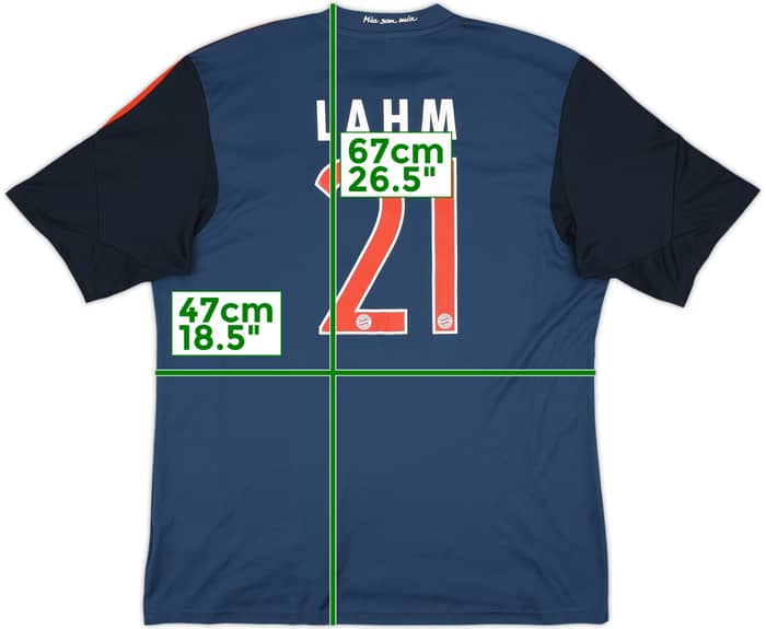 2013-14 Bayern Munich Third Shirt Lahm #21 - 7/10 - (XL)